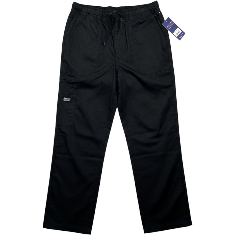 Cherokee Workwear Core Stretch Scrub Pants Black Unisex Small 4043 Cargo Pockets